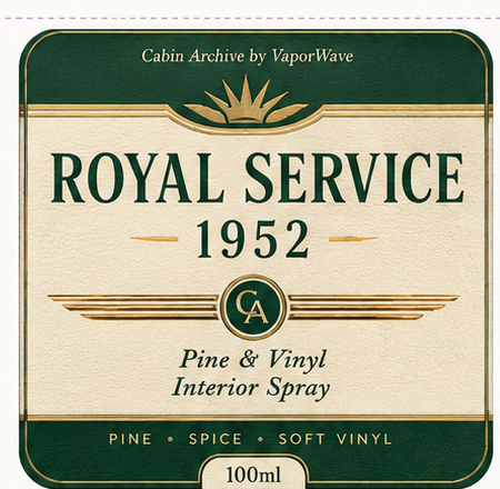 Royal Service 1952 — Pine & Vinyl Interior Spray